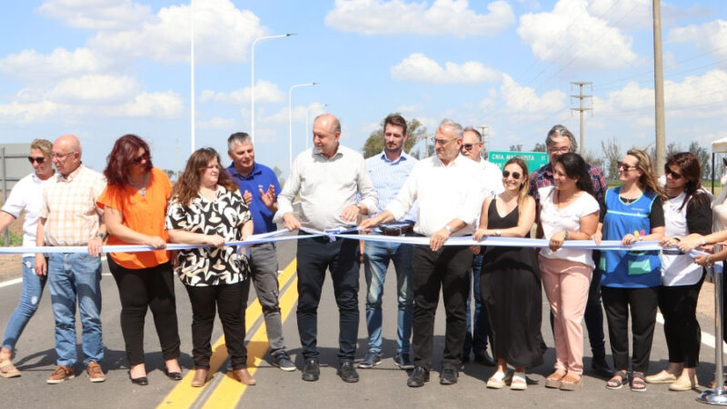 Romang | Perotti inauguró la pavimentación de la RP 63 ¿A qué pueblos beneficia la obra?