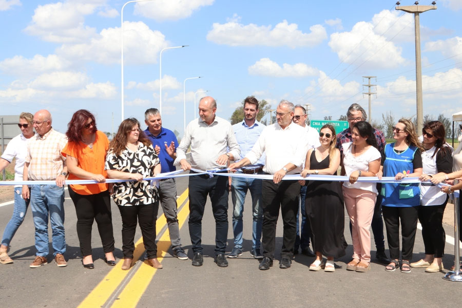Romang | Perotti inauguró la pavimentación de la RP 63 ¿A qué pueblos beneficia la obra?
