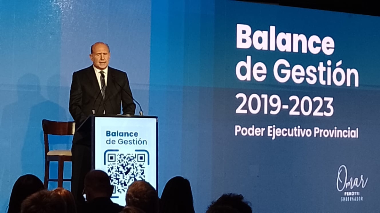 Perotti aseguró que deja una provincia «mejor que la recibida»