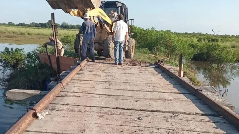 Habilitaron el tránsito sobre el puente «El Salado» en zona de Villa Ocampo