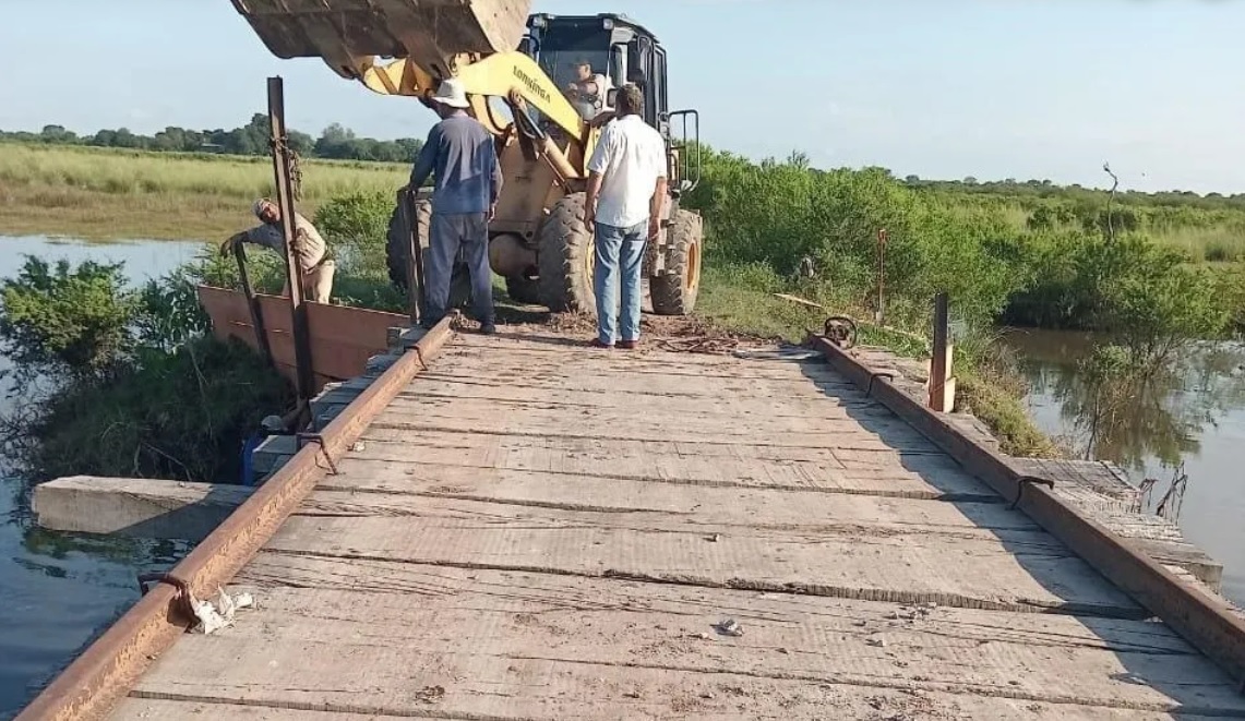 Habilitaron el tránsito sobre el puente «El Salado» en zona de Villa Ocampo