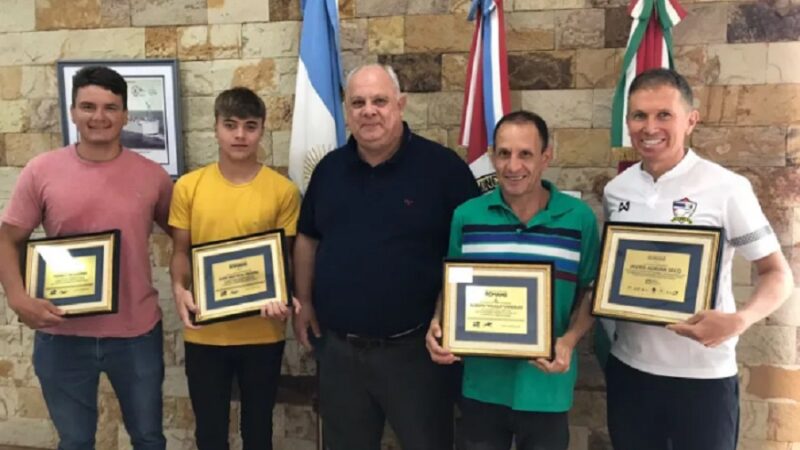 Romang: Ramseyer homenajeó a deportistas