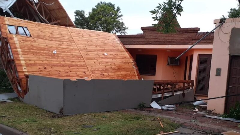 Hubo destrozos en Santa Fe, Corrientes y Entre Ríos por las tormentas