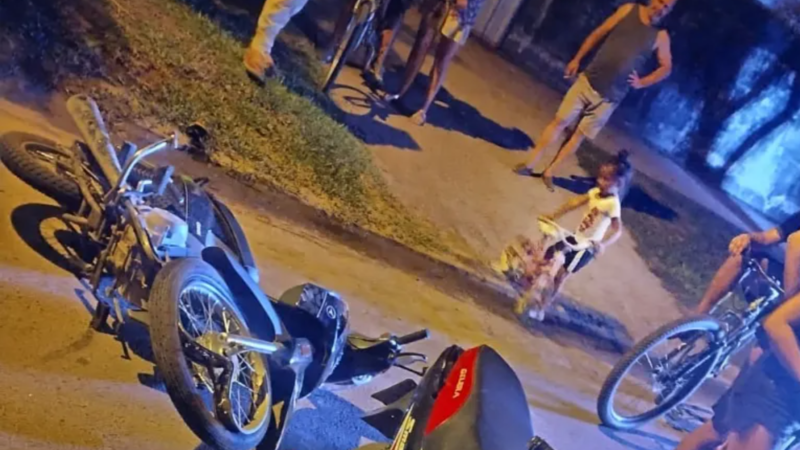 Villa Ocampo: Motociclistas heridos fueron derivados al Hospital Regional