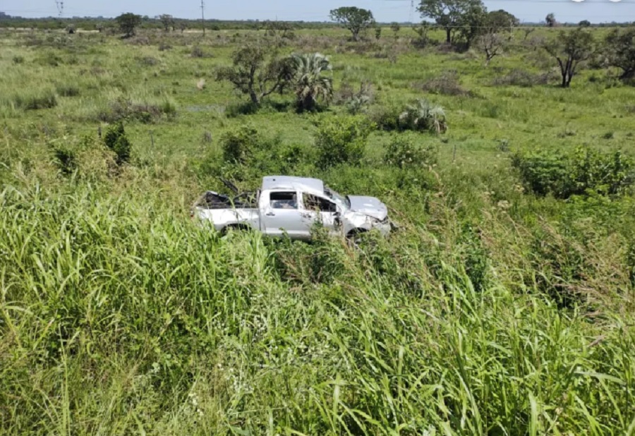 ROMANG| Volcó una camioneta que despistó en RP 1
