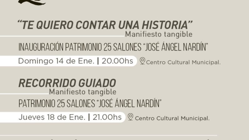 Avellaneda: Este domingo inauguran “25 salones manifiesto tangible”