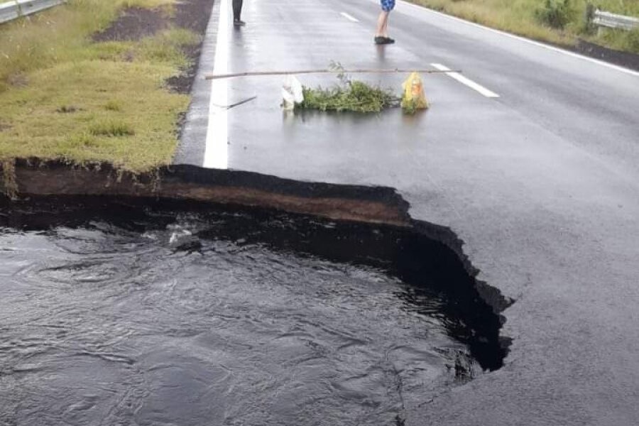 La Policía de Corrientes alerta por corte de tránsito en Ruta Nº 12