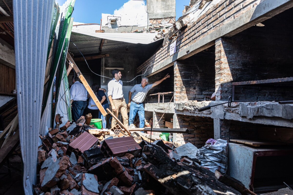 Pullaro monitoreó el avance de tareas en zonas afectadas por temporal