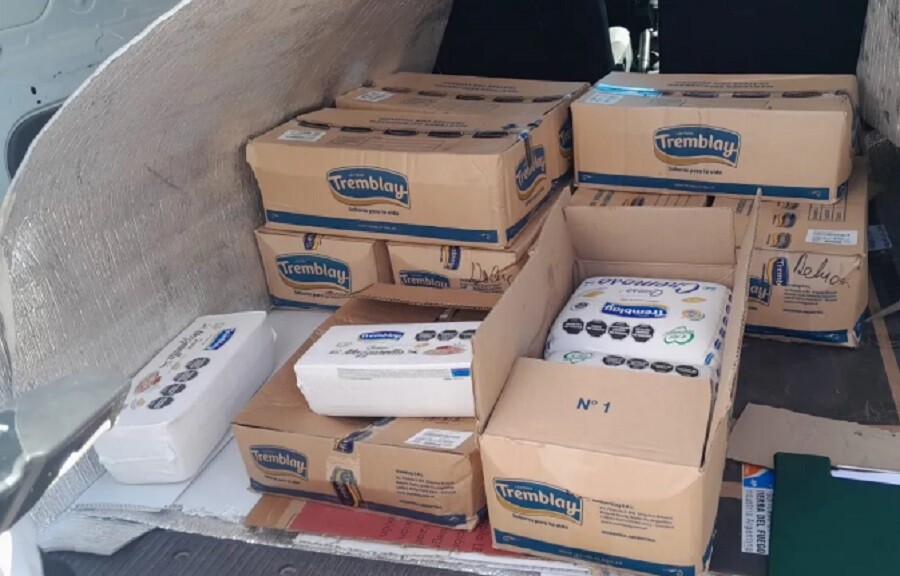 Decomisan 130 kilos de queso sin refrigeración en Ruta 11 ¿Qué hicieron con la mercaderia?