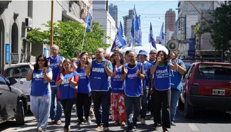 Amsafé rechazó la oferta salarial y convocó a un paro provincial para el 14 de mayo