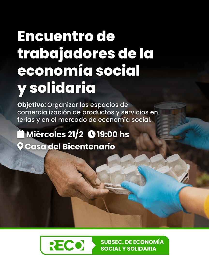 Encuentro de trabajadores y emprendedores de la economía social y solidaria