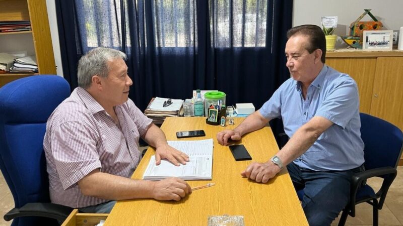 El Senador Marcón se reunió con el Presidente comunal de Las Garzas