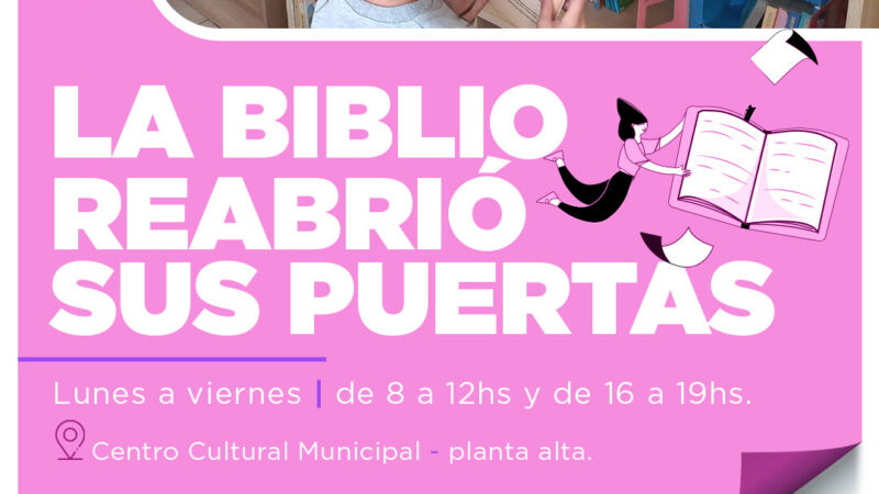 Avellaneda: la Biblioteca Pública Municipal reabrió sus puertas al público