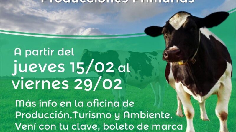 Habilitan el trámite del Registro Único de Producciones Primarias