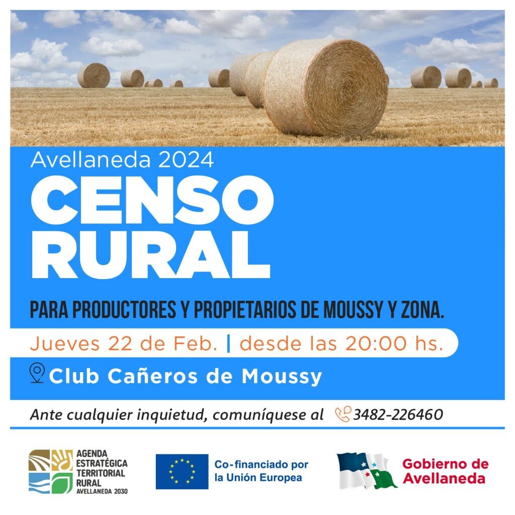 Censo Rural 2024: convocan a productores de Moussy y zona