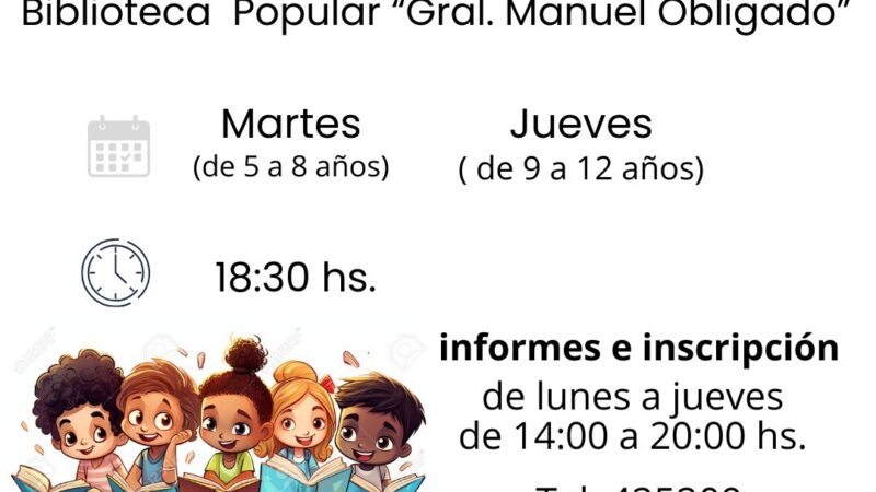 Reconquista: talleres gratuitos de Lectura en los barrios