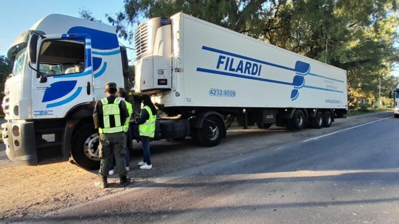 ASSAL Reconquista continua con los operativos de control transporte de alimentos
