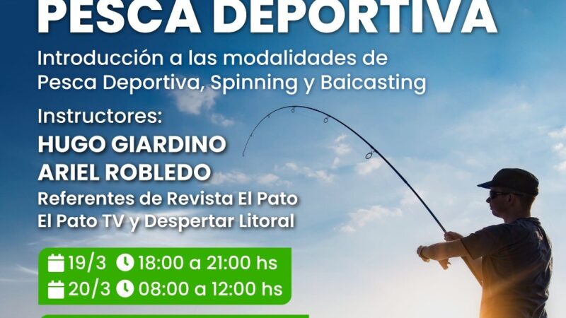 Reconquista ofrece capacitación gratuita en pesca deportiva