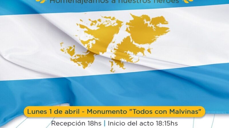 Avellaneda recordará el Día del Veterano y Caídos en Guerra de Malvinas