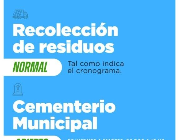 Avellaneda: cronograma de servicios durante el fin de semana largo