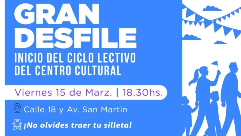 Avellaneda: Gran desfile por el inicio de actividades del Centro Cultural