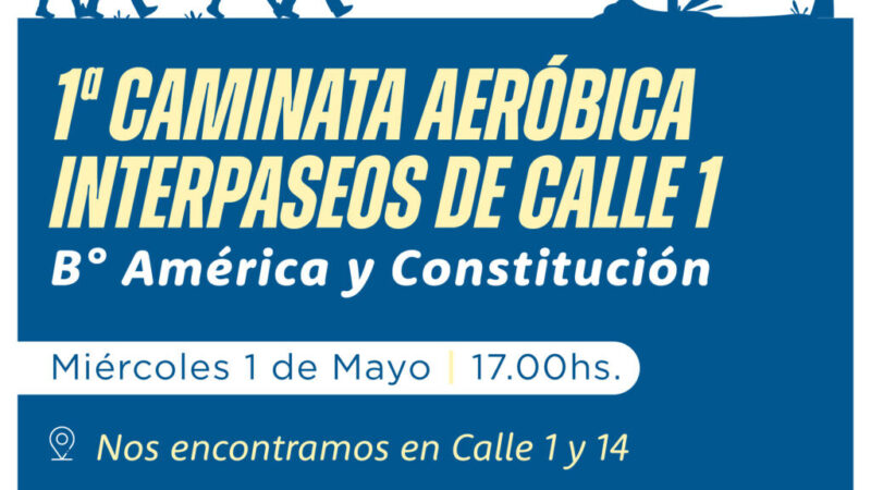 1ª Caminata aeróbica interpaseos en Avellaneda.
