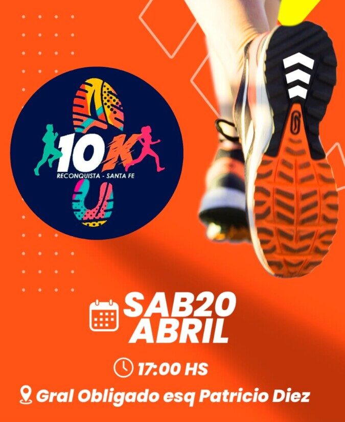 34º edición 10K Reconquista: sábado 20 de abril