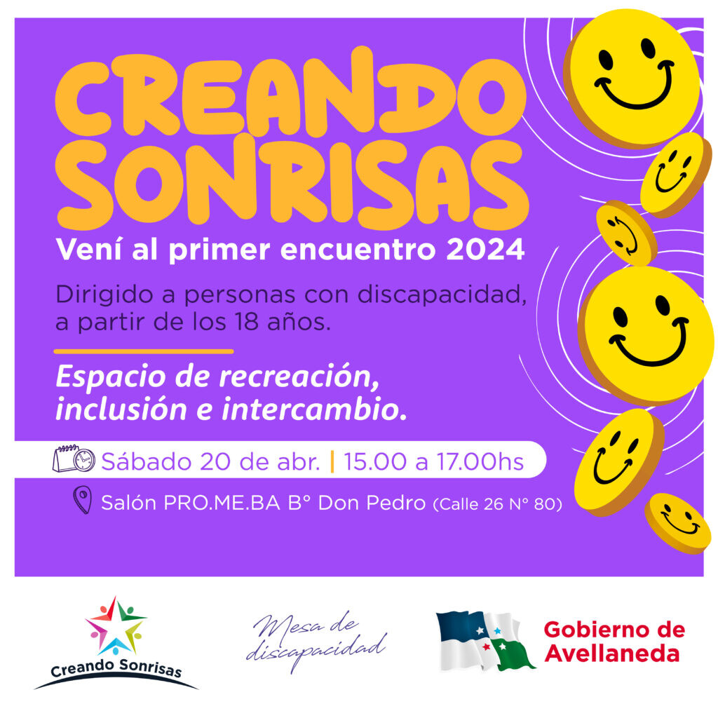 “Creando sonrisas” inicia sus actividades este sábado en Avellaneda