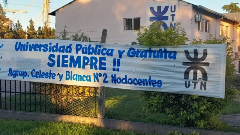 UTN convoca a movilización y abrazo solidario en defensa de la educación pública