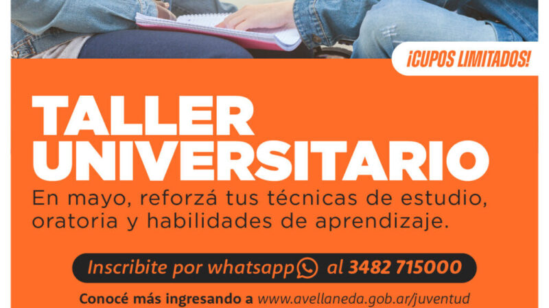 Taller Universitario para reforzar técnicas de estudio para el aprendizaje