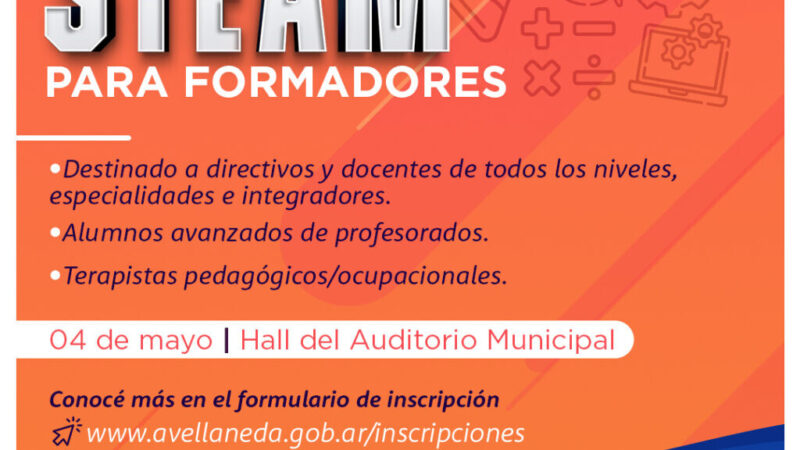 Avellaneda propone un Taller STEAM para formadores