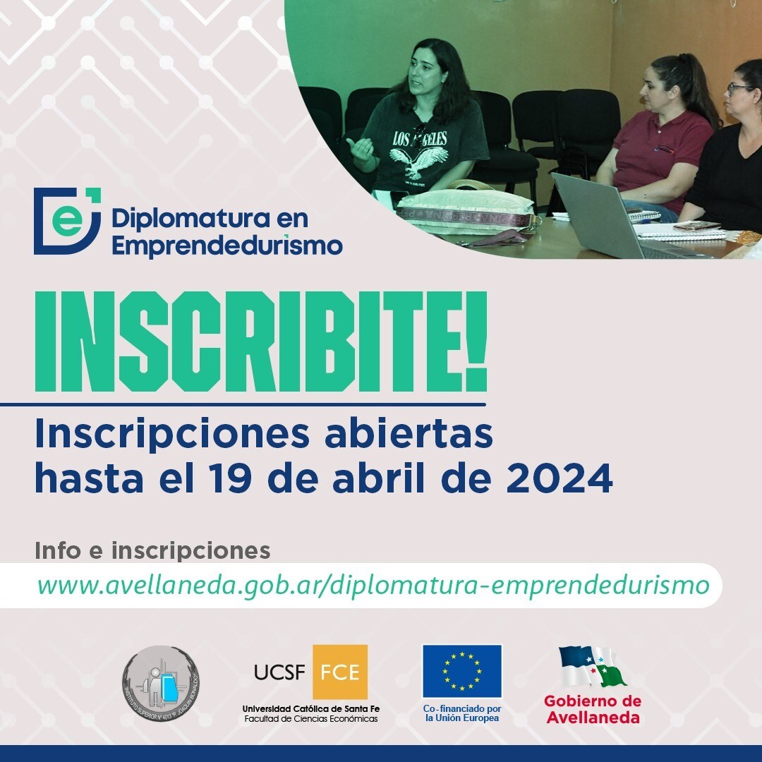 Avellaneda: últimos días para inscribirse a la Diplomatura en emprendedurismo