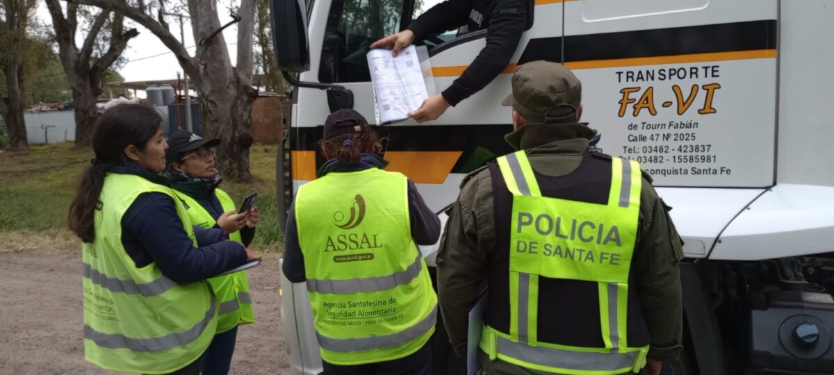 ASSAL continua con operativos de control transporte de alimentos