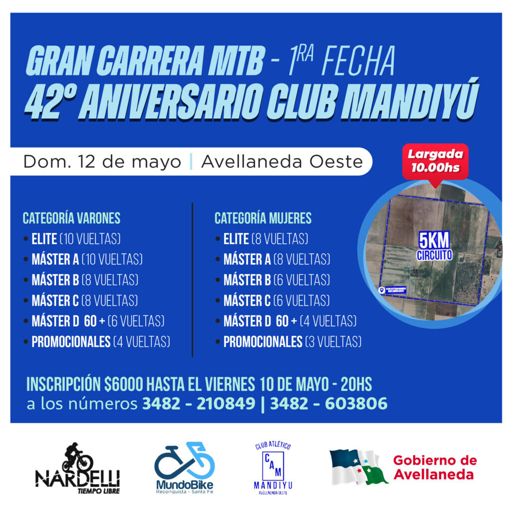 «Gran carrera MTB 42° Aniversario Club Mandiyú»