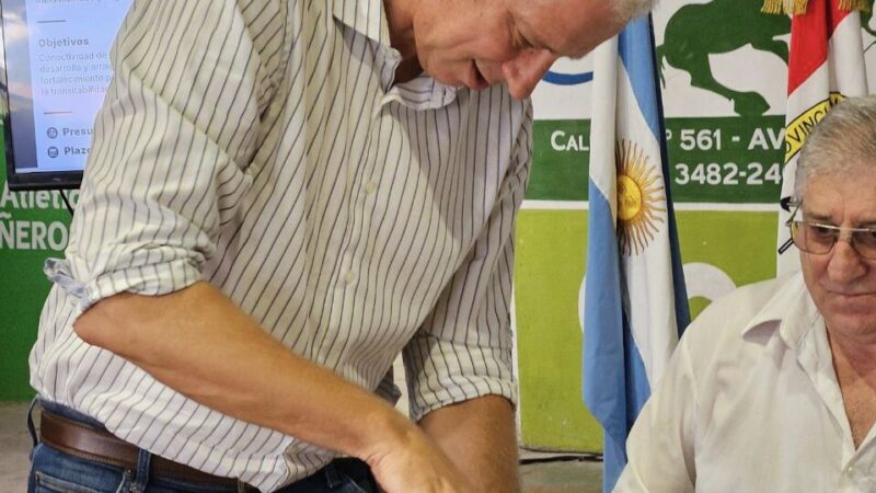 Scarpin: “Esta obra permite entrar insumos y sacar  la producción»