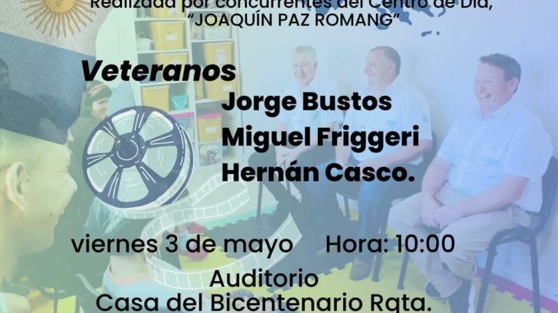 Proyección de la entrevista “Héroes de Malvinas”
