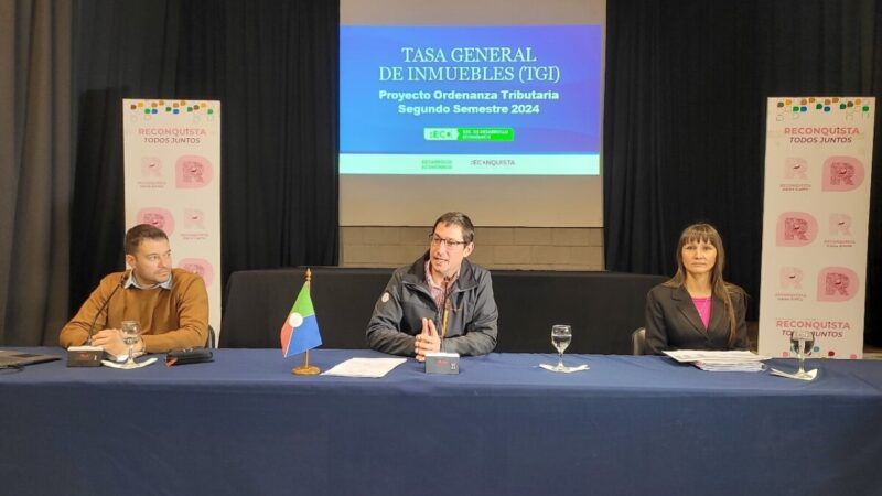 Reconquista sigue beneficiando a los vecinos que cumplen bajando sus impuestos