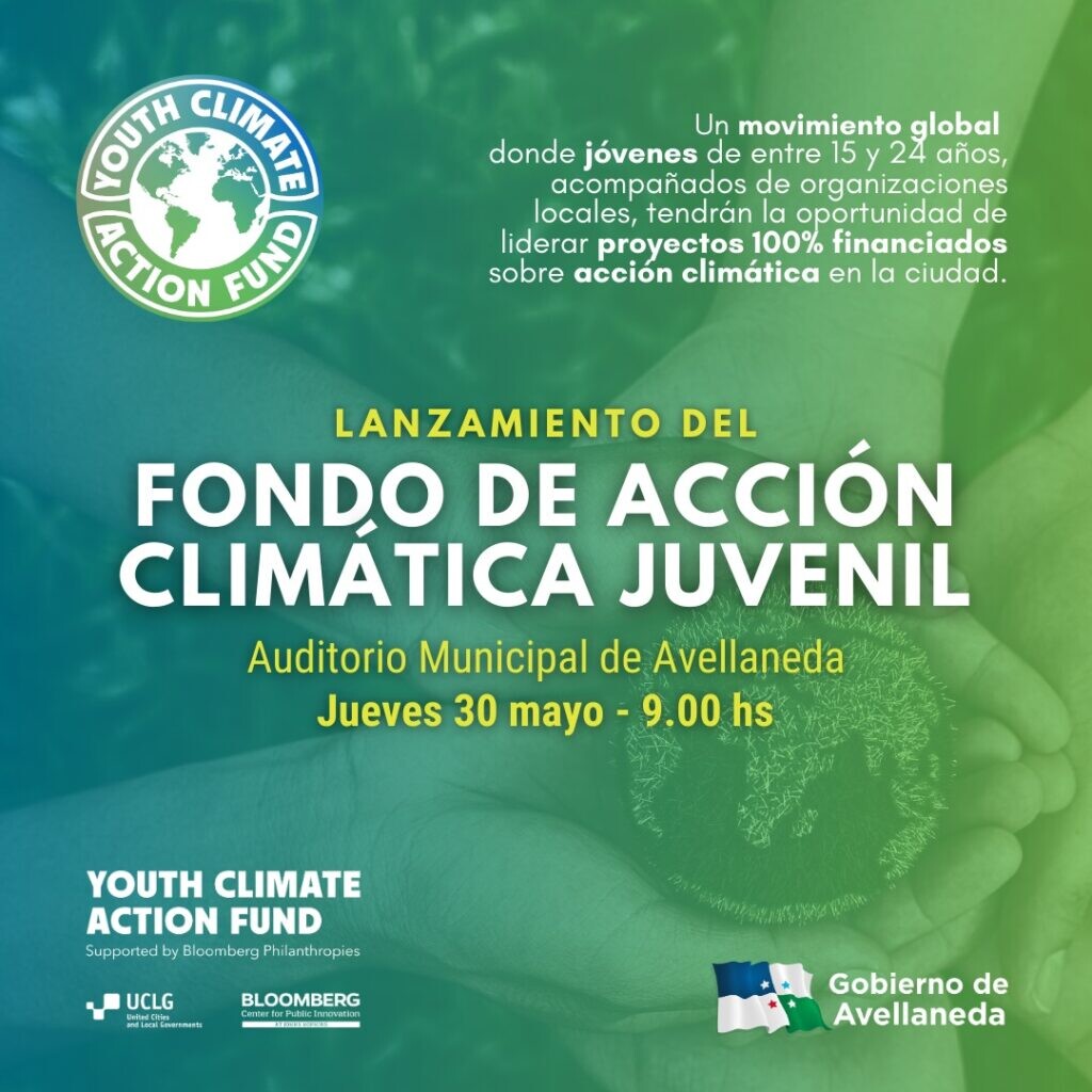 Se presentará la convocatoria «Fondo de Acción Climática Juvenil en Avellaneda»