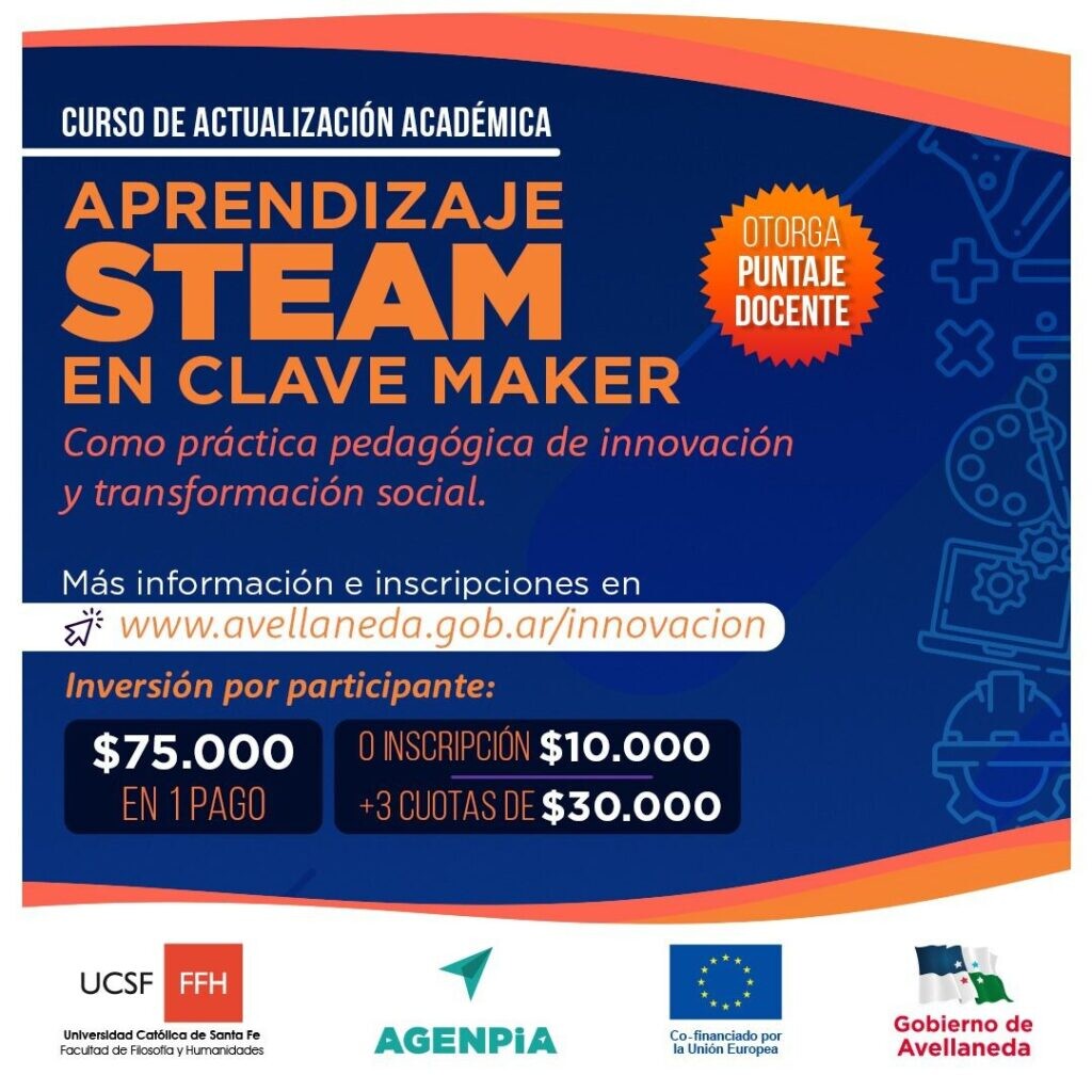 Curso de actualización académica “Aprendizaje STEAM en clave maker” en Avellaneda