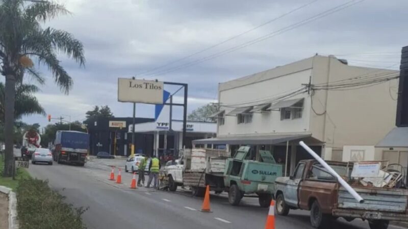 Reducen calzada en Bulevar Yrigoyen por tareas de Aguas Santafesinas