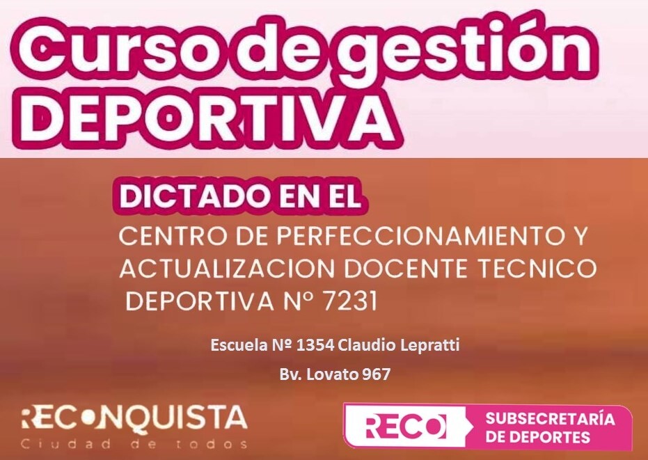 Curso de Gestión Deportiva en Reconquista