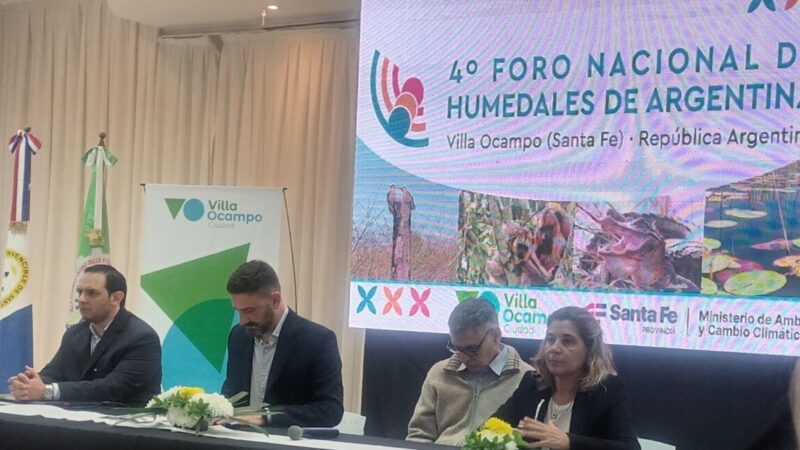 En Villa Ocampo se desarrolla el 4° Foro Nacional de los Humedales