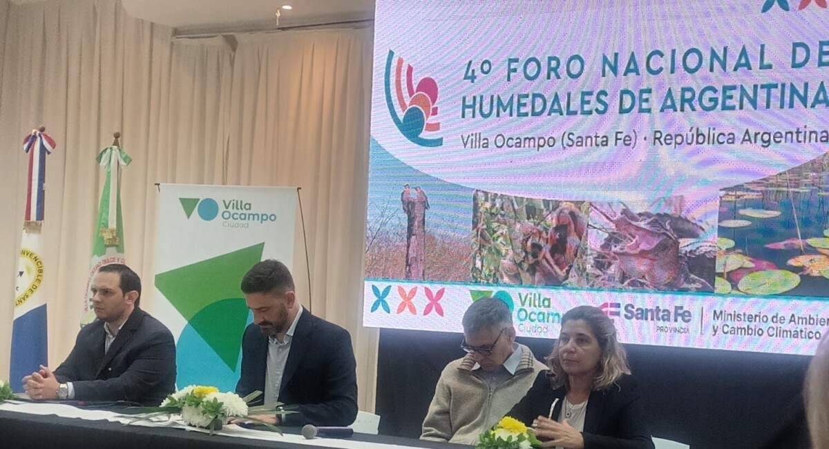 En Villa Ocampo se desarrolla el 4° Foro Nacional de los Humedales