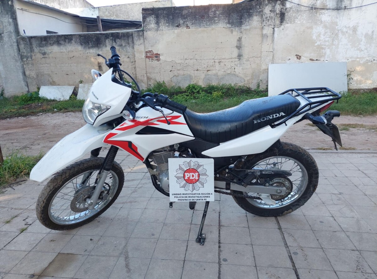 La PDI recuperó una moto sustraída en Avellaneda
