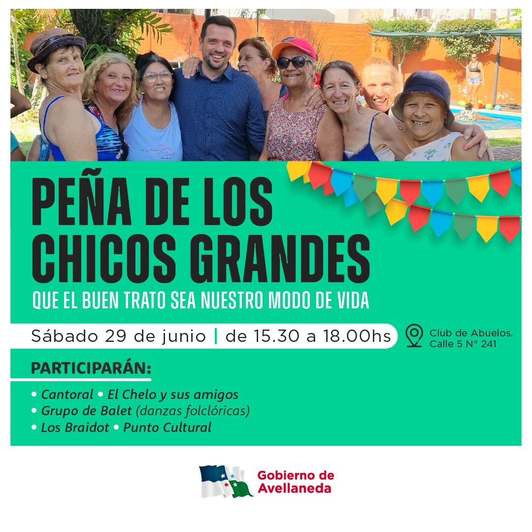 Avellaneda: pasan la peñas de los chicos grandes al Club de Abuelos