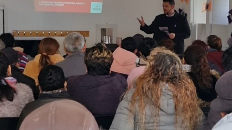 Avellaneda: presentaron el programa de Regularización Dominial en Belgrano