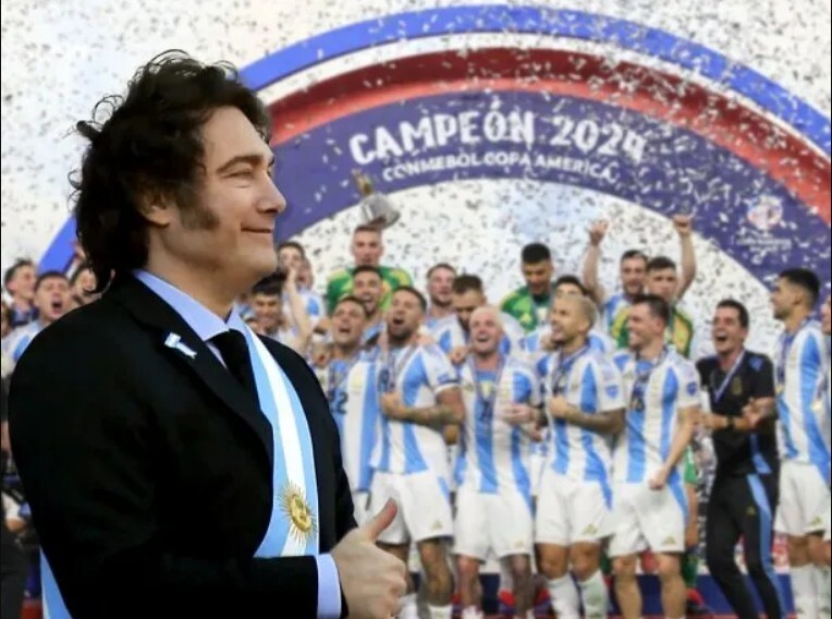 Milei invitó a la Selección Argentina a festejar en la Casa Rosada