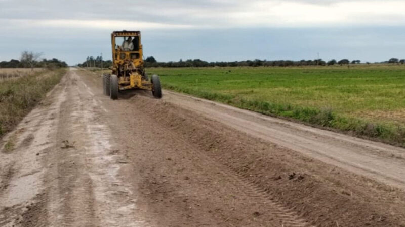 Los Laureles: el gobierno realiza mantenimiento de caminos rurales