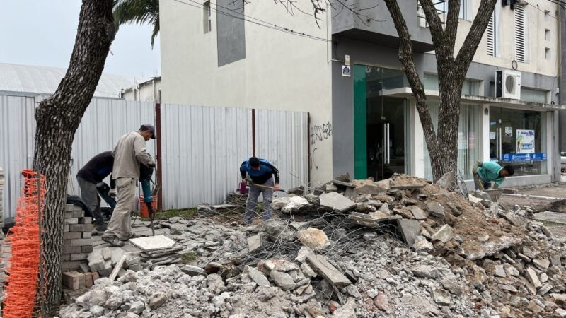 Avellaneda avanza con la remodelación de su Centro Comercial a Cielo Abierto