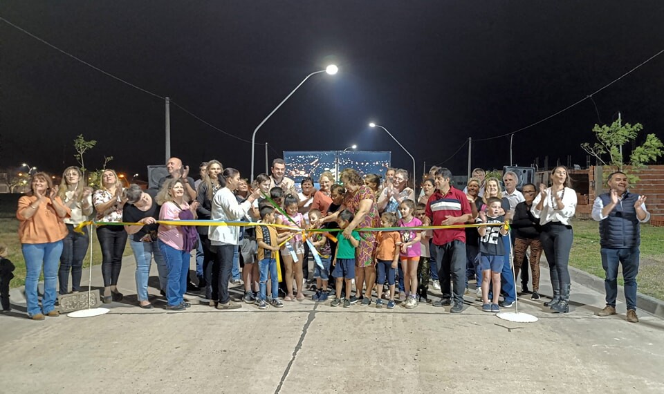 Malabrigo: inauguraron nueva iluminación LED en 120 Viviendas